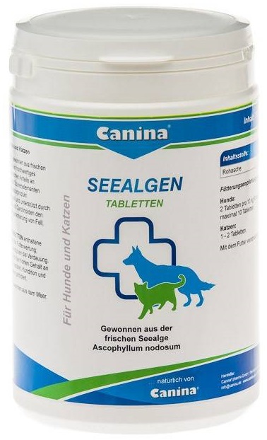 Canina Seealgen Tabletten – добавка с морскими водорослями для котов и собак