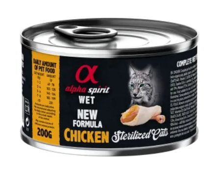 Alpha Spirit Chicken for Sterilized Cats - вологий корм з куркою для стерилізованих котів