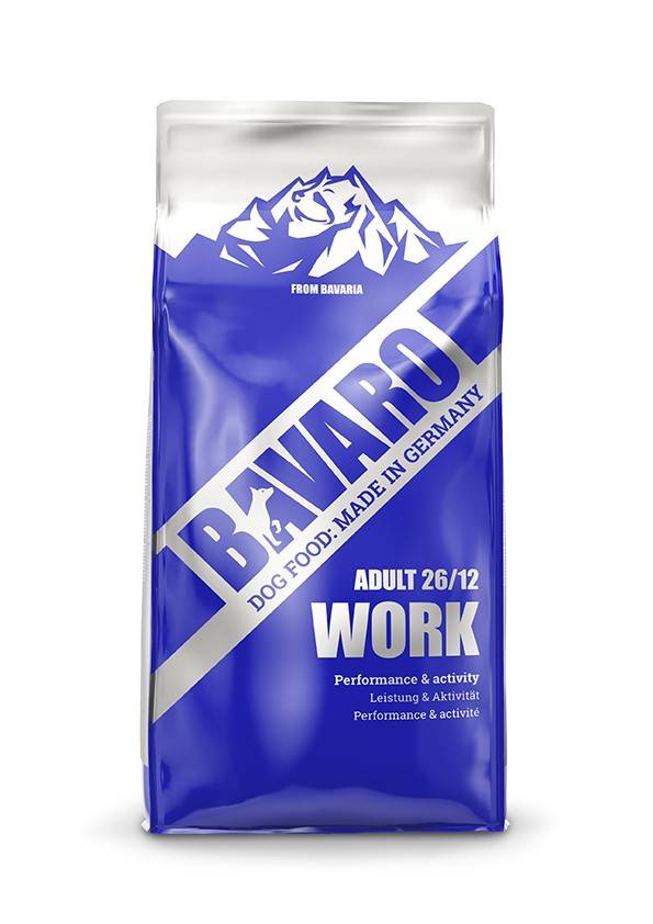 BAVARO WORK 26/12 ADULT – сухой корм для рабочих собак 
