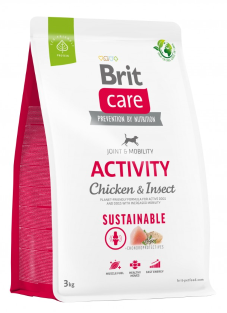 Brit Care Dog Sustainable Activity – сухой корм з курицей и насекомыми для активных собак