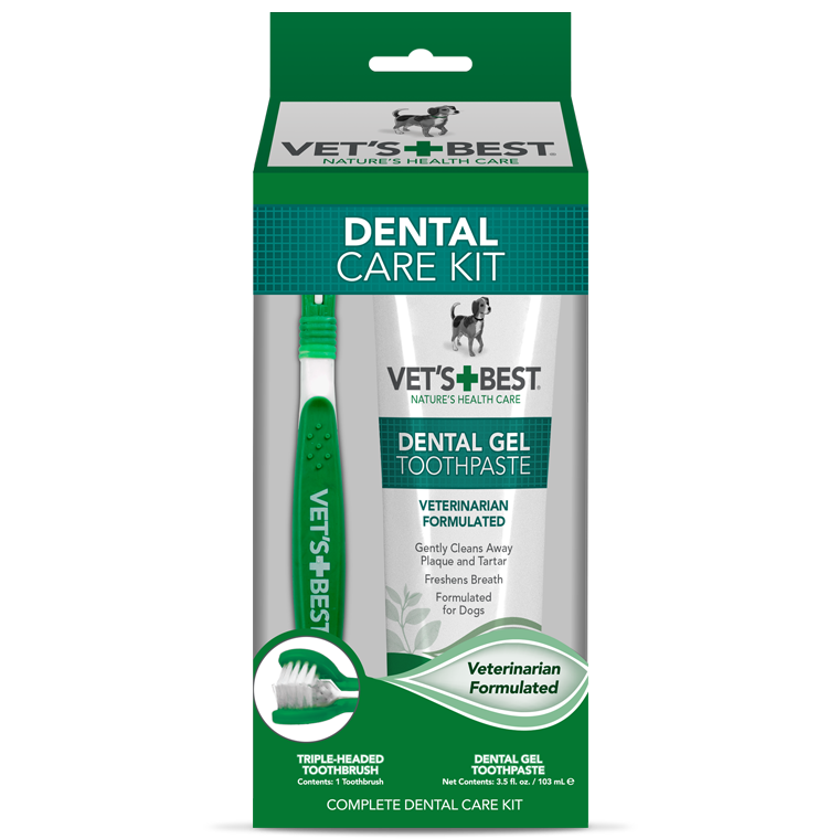 Vet's Best Dental Care Kit – набор для ухода за ротовой полостью собак