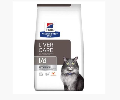 HILL'S PRESCRIPTION DIET L/D LIVER CARE – лечебный сухой корм для котов с заболеваниями и/или снижением функций печени