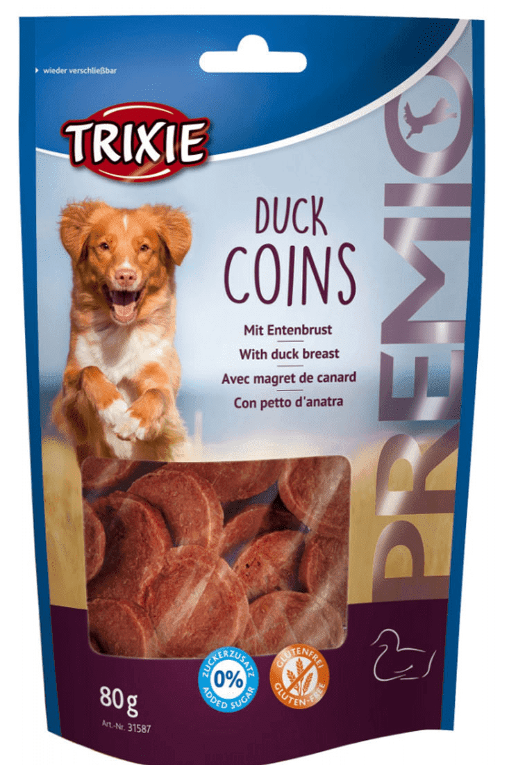 Trixie Premio Duck Coins – лакомство с утиным мясом для собак
