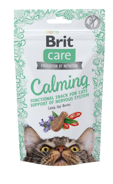 Brit Care Cat Snack Calming - полумягкое лакомство с курицей для кошек