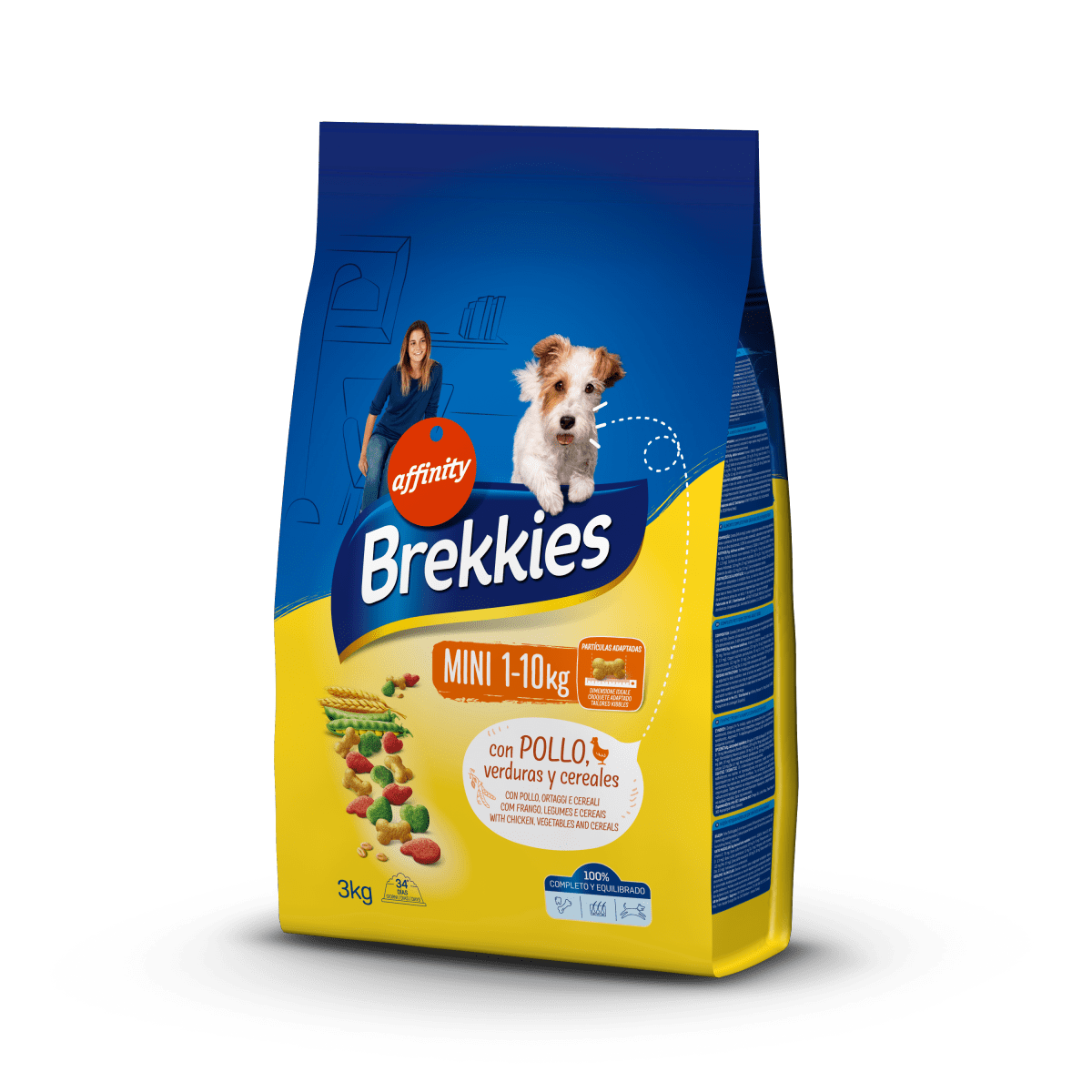 Brekkies Dog Mini – сухий корм для дорослих собак маленьких порід з куркою