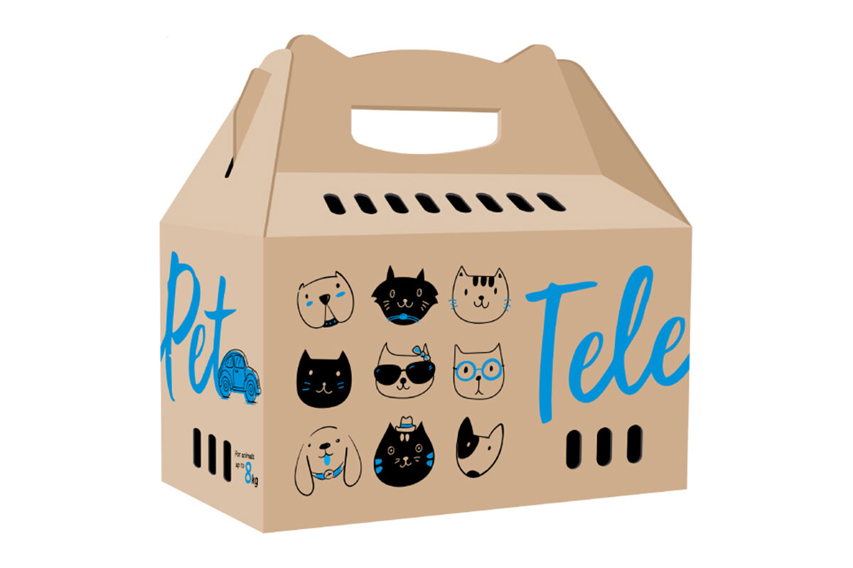 TelePet – картонная переноска для животных