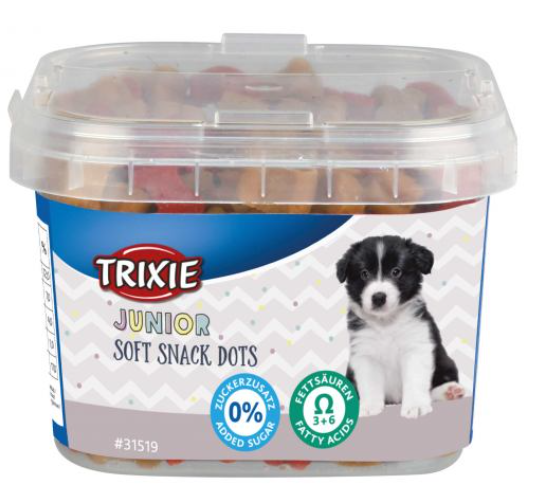 Trixie Junior Soft Snack Dots – ласощі для цуценят з кислотами Омега-3 та Омега-6