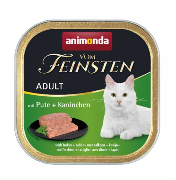 Animonda Vom Feinsten Adult with Turkey + Rabbit – паштет з індичкою та кроликом для дорослих котів