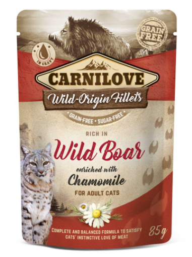  Carnilove Cat Wild Boar - вологий корм з диким кабаном для дорослих котів