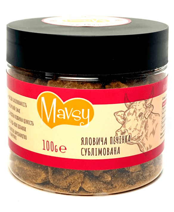 Mavsy - Яловича печінка сублімована для котів та собак 