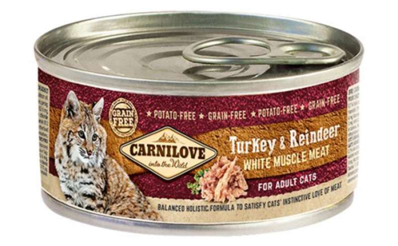  Carnilove Cat Turkey & Reindeer консерва з індичкою і північним оленем для дорослих котів