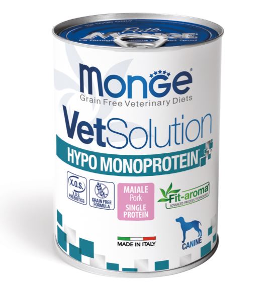  MONGE VetSolution CANINE Hypo Pork - диетический корм для собак для снижения непереносимости ингредиентов и питательных веществ со вкусом свинины