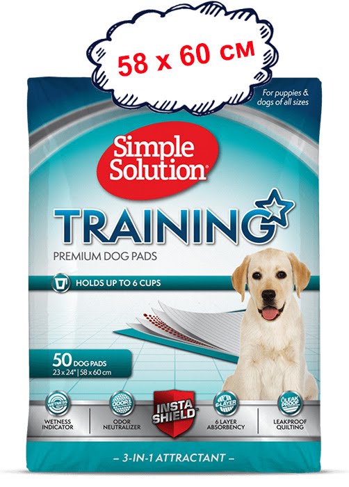 Simple Solution Training Premium Dog Pads  – влагопоглощающие гигиенические пеленки премиум для собак