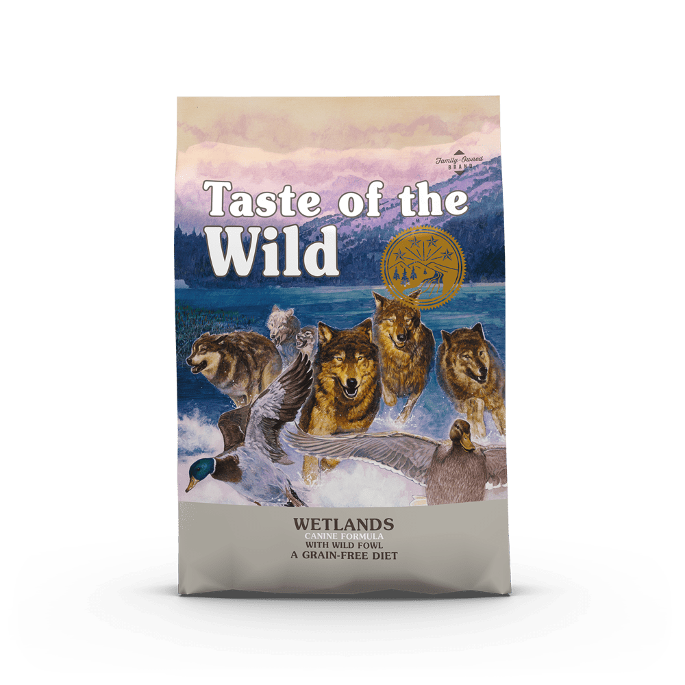 Taste of the Wild Wetlands Canine Formula —  сухой корм для взрослых собак с уткой и перепелами