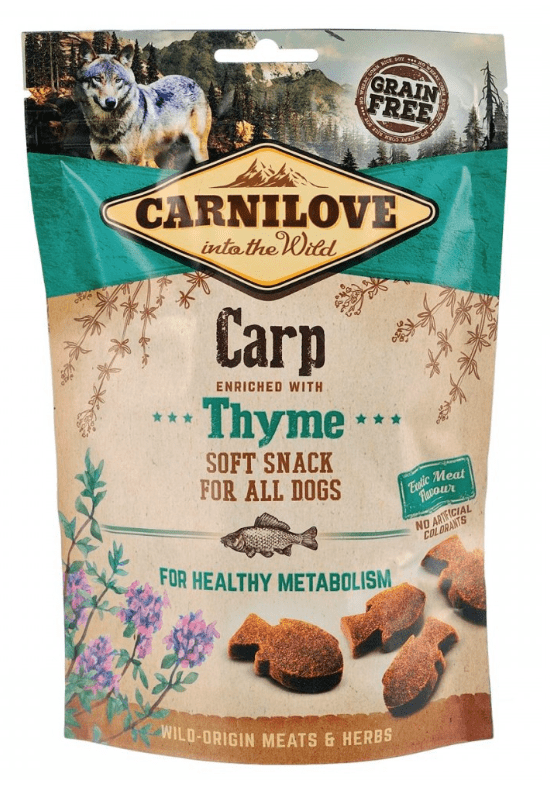 Carnilove Dog Semi-Moist Carp with Thyme  - напіввологі ласощі з коропом і чебрецем для собак