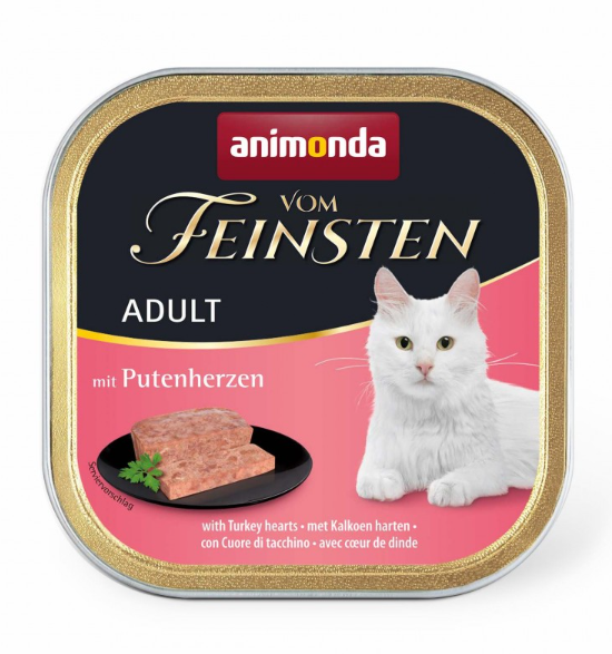 Animonda Vom Feinsten Adult with Turkey hearts – паштет з індичачими серцями для дорослих котів