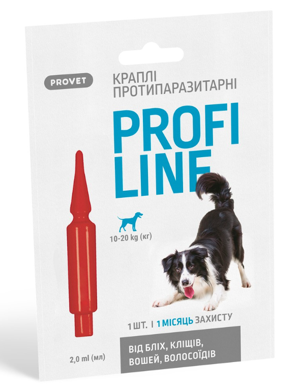 Provet Profiline капли на холку инсектоакарицид для собак 10-20 кг