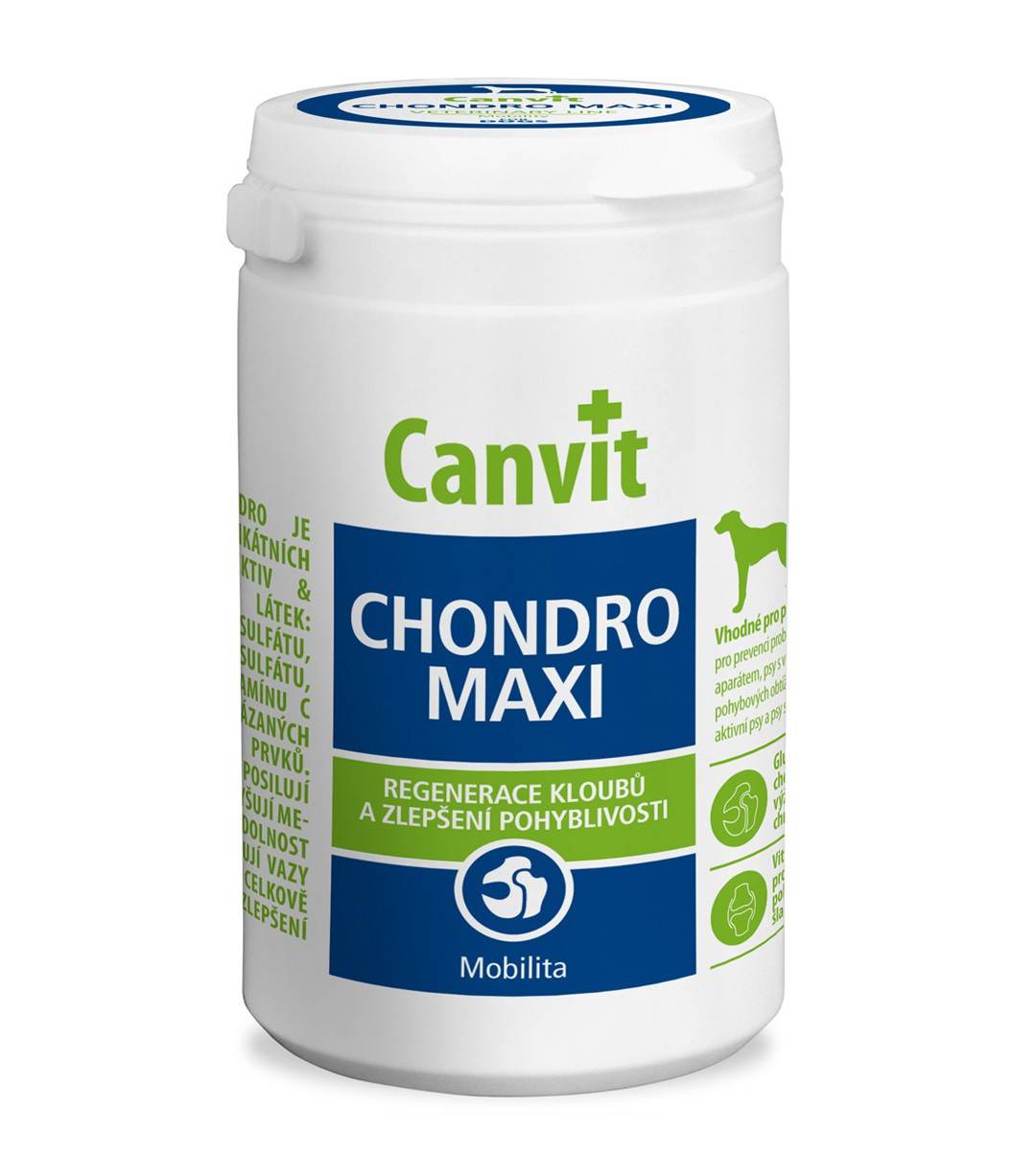 CANVIT  CHONDRO MAXI  – вітамінний комплекс для регенерації і поліпшення рухливості суглобів у собак великих порід