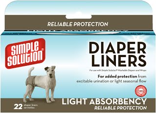 simple Solution Disposable Diaper Liners Flow Light – гігієнічні прокладки для тварин