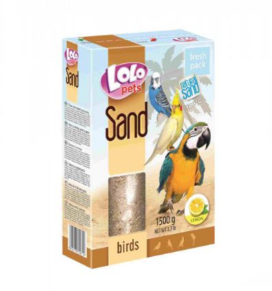 Pets Sand for BIRDS - пісок з лимоном Lolo Pets для папуг