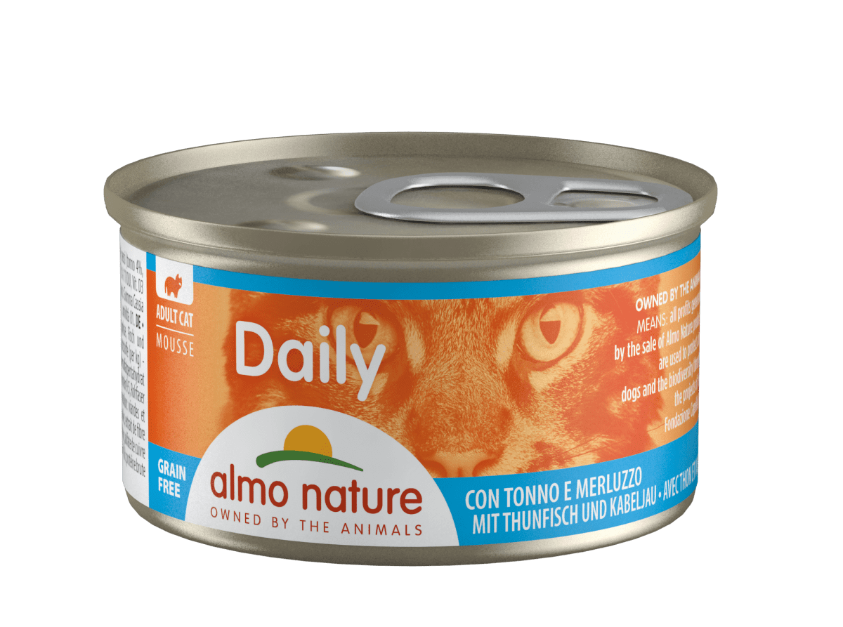 Almo Nature "Daily Menu" Tuna & Cod – консервы для кошек с тунцом и треской