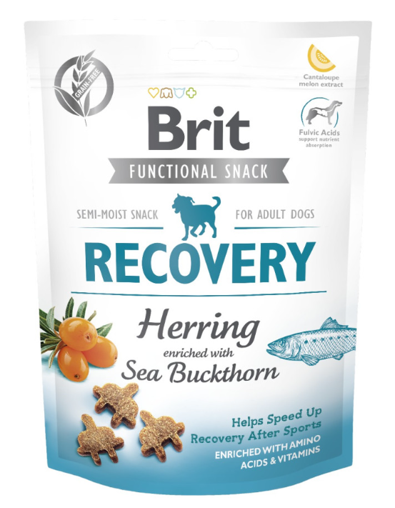 Brit Care Functional Snack Recovery Herring  - напівм'які функціональні ласощі з оселедцем для собак