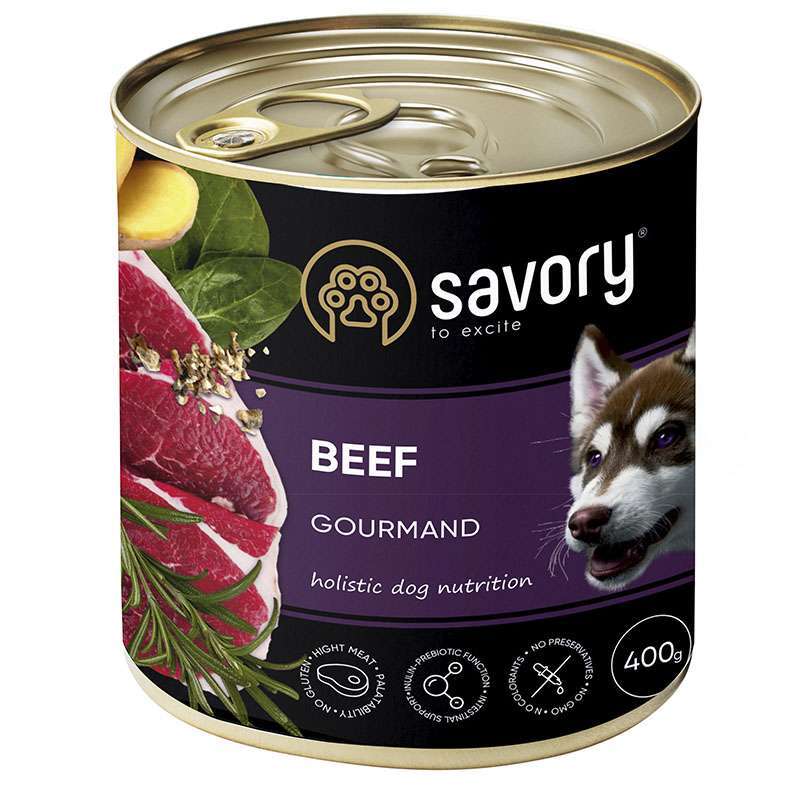 Savory Dog Gourmand Beef – паштет с говядиной для собак-гурманов