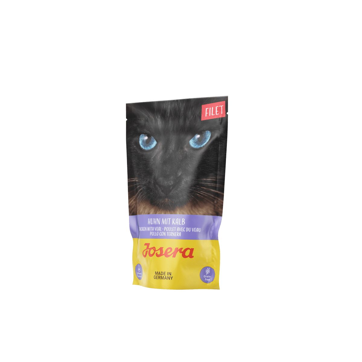 JOSERA Filet Huhn mit Kalb - вологий корм шматочки у підливці зі смаком курки з телятиною для дорослих котів