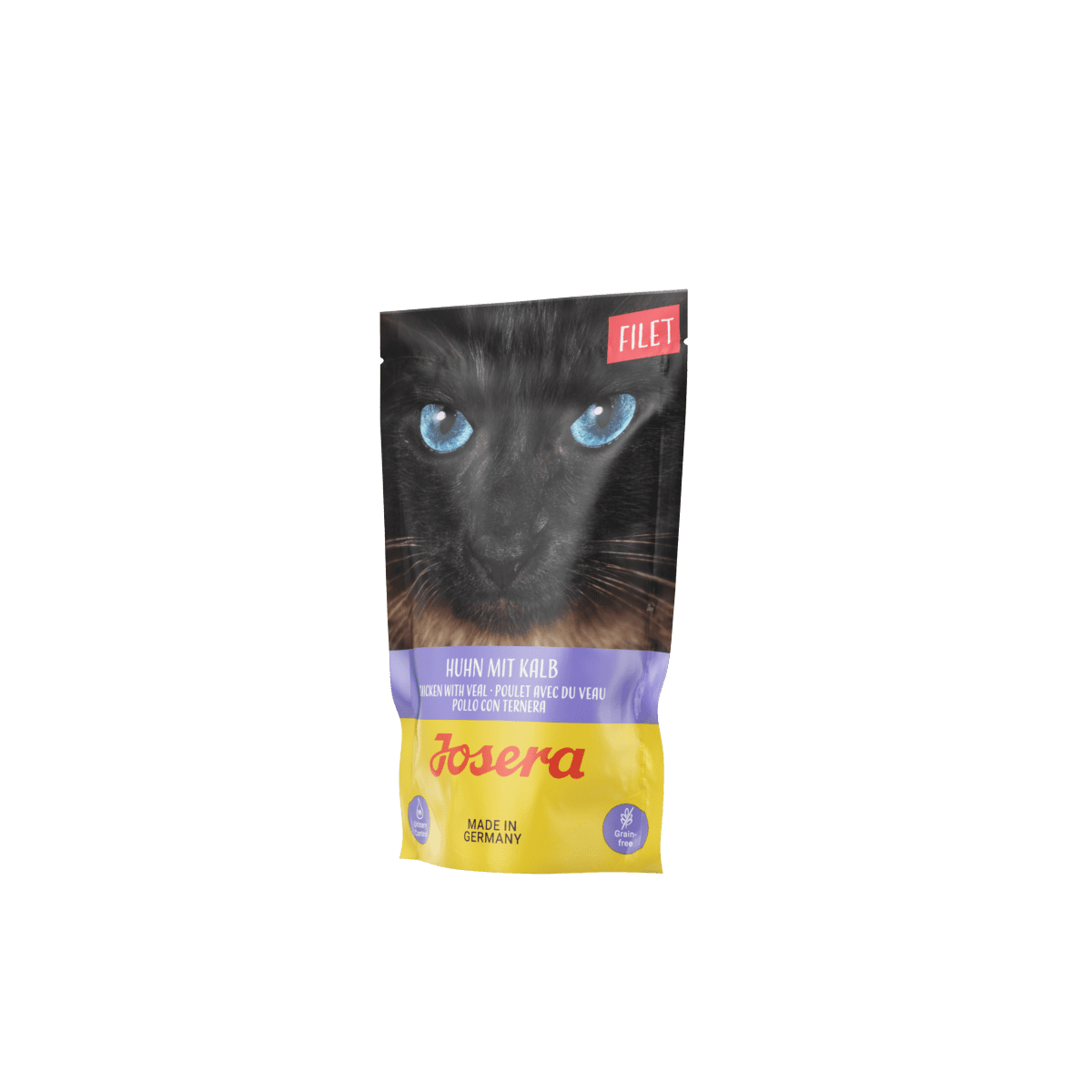 JOSERA Filet Huhn mit Kalb – влажный корм кусочки в соусе со вкусом курицы с телятиной для взрослых кошек