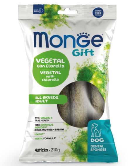 Monge Gift Dog Dental Star All breeds с хлорелой и перечной мятой (веган)