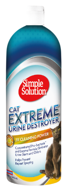 Simple Solution Cat Extreme Urine Destroyer – средство для удаления пятен и нейтрализации запаха мочи кошек 