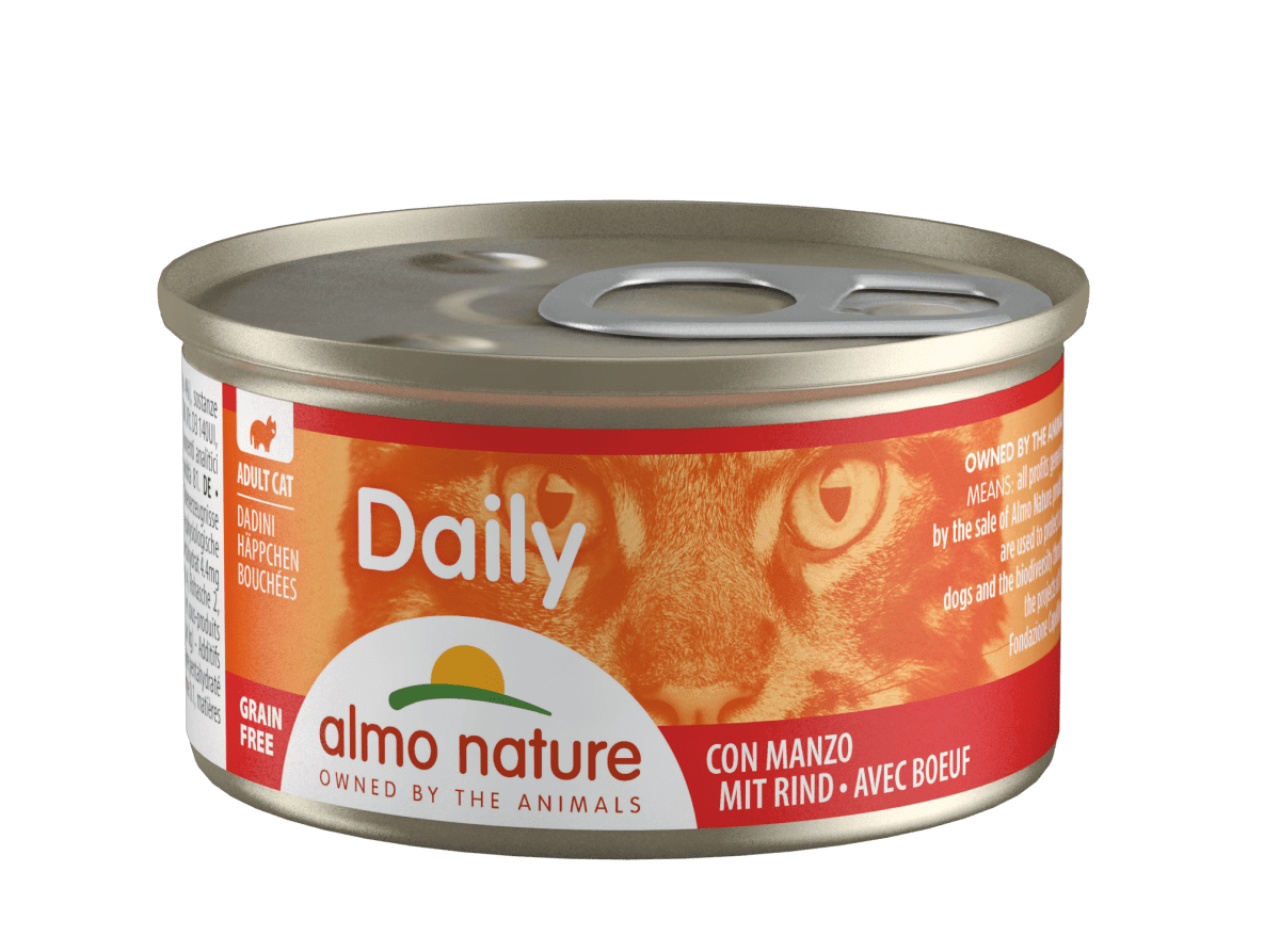 Almo Nature "Daily Menu" Beef – консервы для кошек с кусочками говядины