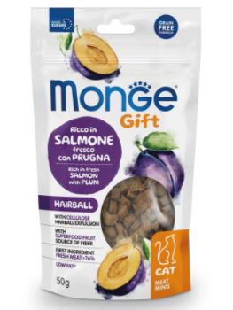 Monge Gift Meat Minis Cat Hairball лосось со сливой