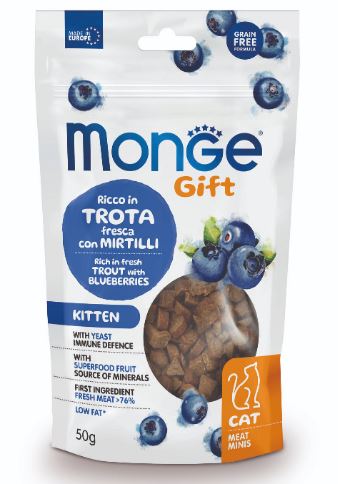 Monge Gift Meat Minis Cat Kitten форель с черникой