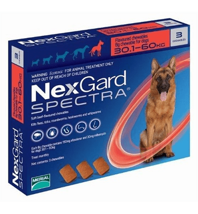 Boehringer Ingelheim NexGard Spectra Таблетки против паразитов для собак вагою 30-60 кг