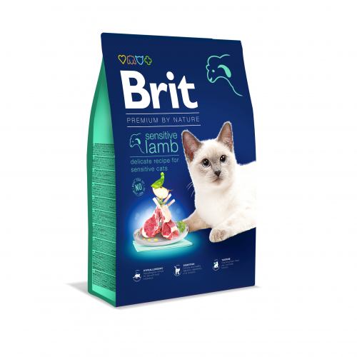 BRIT PREMIUM BY NATURE CAT SENSITIVE – сухий корм для дорослих котів з чутливим травленням