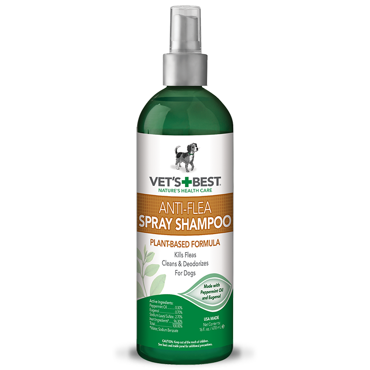 Vet's Best Anti-Flea Easy Spray Shampoo – шампунь-спрей от блох для собак