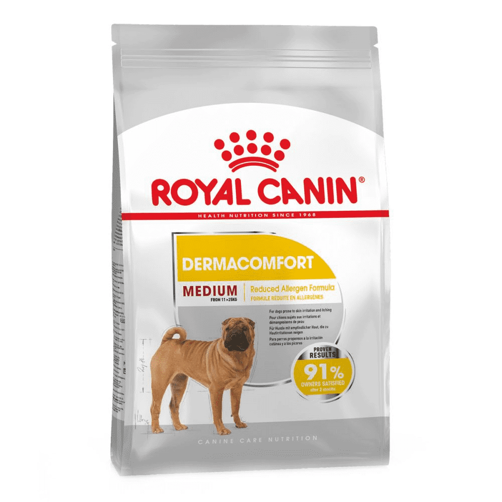 ROYAL CANIN MEDIUM DERMACOMFORT – сухой корм для взрослых собак средних пород с чувствительной кожей