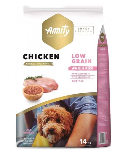 Amity Super Premium Chicken - сухий корм для дорослих собак з куркою 