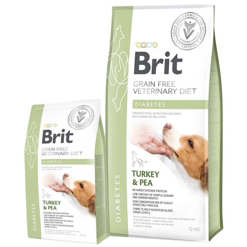 Brit Veterinary Diet Dog Diabetes – лікувальний сухий корм для собак при цукровому діабеті 