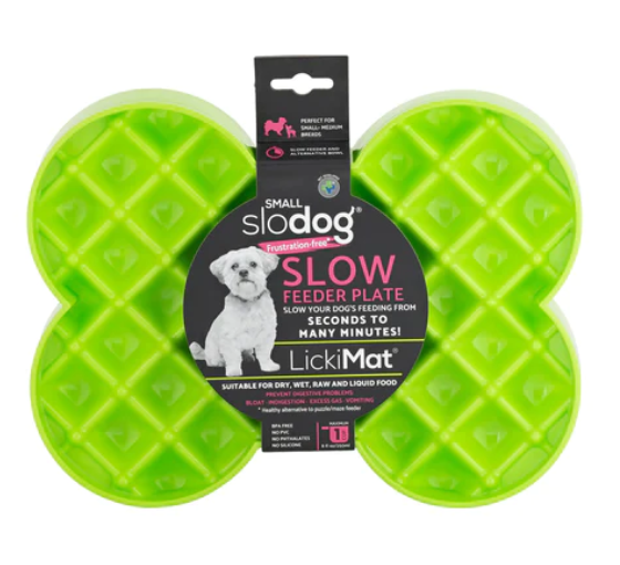 LickiMat Small SloDog – каучуковий килимок для повільного харчування собак дрібних та середніх порід та котів