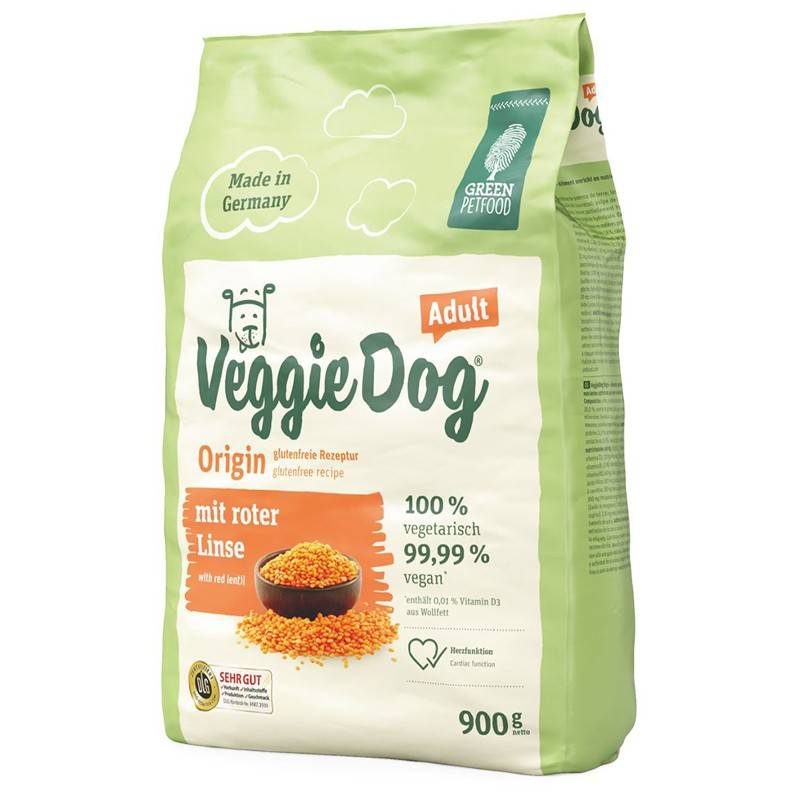 GREEN PETFOOD VEGGIEDOG ORIGIN ADULT – вегетарианский сухой корм для взрослых собак