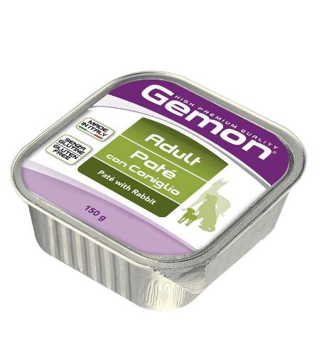 GEMON ADULT WITH RABBIT - паштет с кроликом для взрослых собак всех пород