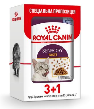 ROYAL CANIN SENSORY TASTE chunks in jelly – вологий корм для дорослих котів
