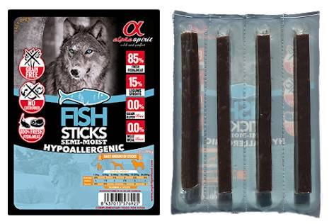 ALPHA SPIRIT STICKS FISH – беззерновое лакомство c рыбой для взрослых собак