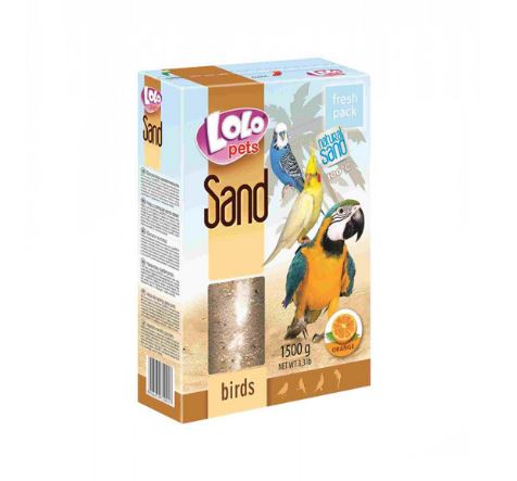 Pets Sand for BIRDS - пісок з апельсином  Lolo Pets для папуг