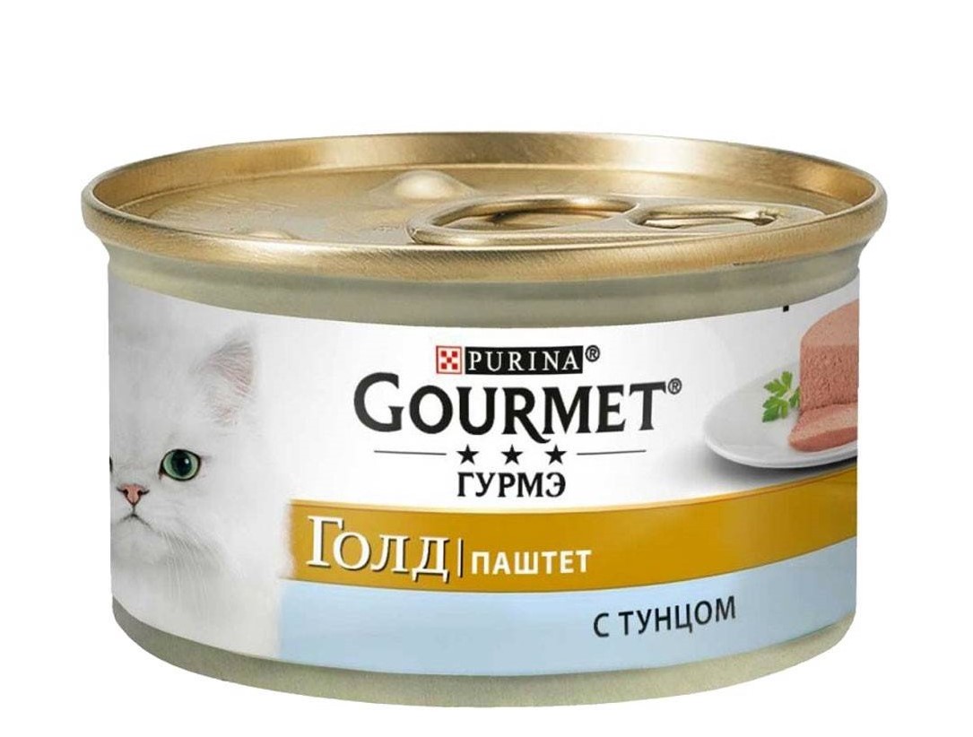 GOURMET Gold Pate Tuna – консерва с тунцом для взрослых котов