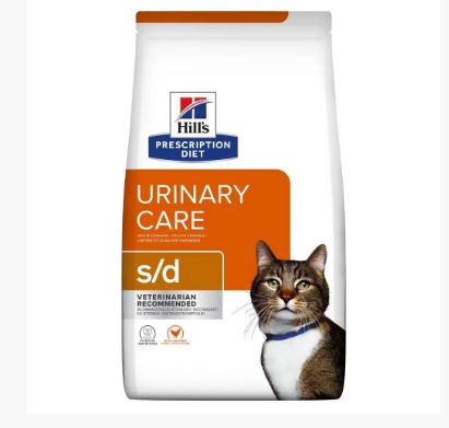 HILL'S PRESCRIPTION DIET S/D URINARY CARE – лікувальний сухий корм для котів для розчинення струвітних каменів і мінералів