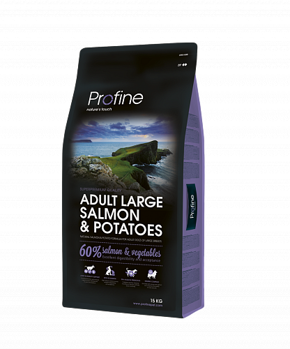 Profine Adult Large Breed Salmon – сухий корм для дорослих собак великих порід з лососем і картоплею