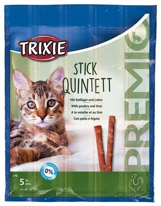 Trixie Premio Quadro-Sticks палички з м’ясом домашніх птахів та печінкою для котів